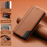 Leather Flip Wallet Card Holder Case for Samsung