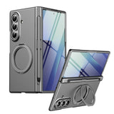 Magnetic Rotating Kickstand Full Hinge Case with  Pen Slot for Samsung