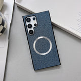 Shockproof Magnetic Fabric‑Texture Case for Samsung