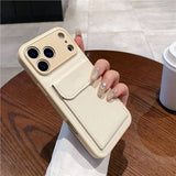 Leather Grain Shockproof Card Holder Kickstand Case for iphone