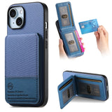 Fabric Texture Leather Wallet Stand Case for iphone