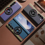 Magnetic Carbon Fiber Slim Ultra Case  with Kickstand Ring Holder for Samsung Z Fold