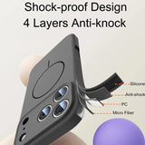 Magnetic Liquid Silicone Skin Feel Soft Case for iphone