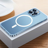 Full‑Coverage Snap Magnetic Alloy Frame Case for iphone