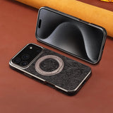 Vintage Leather Magnetic Kickstand Case for iphone