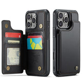 Magnetic Leather Wallet Case for iphone