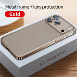 Full‑Coverage Snap Magnetic Alloy Frame Case for iphone