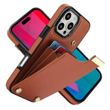 Shockproof Leather Case With Accordion Card Slot for iphone