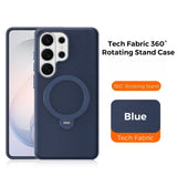 Tech Fabric Magnetic Hidden Rotatable Kickstand Case for Samsung