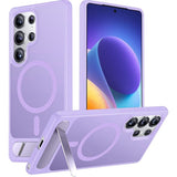 Magnetic Matte Skin‑Feel Shockproof Stand Case for Samsung