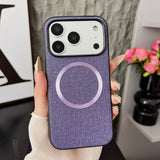 Simple Fabric‑Texture Magnetic Case for iphone