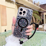 Glitter Magnetic Full‑Cover Shockproof Case for iphone