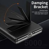 Full‑Cover Leather Flip Case with Stand for Samsung Z Fold