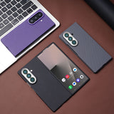 Magnetic Carbon‑Fiber Shell‑Film Integrated Case for Samsung Z Fold