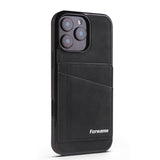 Leather Shockproof Card Holder Kickstand Case for iphone