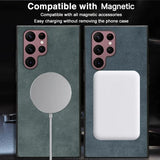 Magnetic Leather Case for Samsung Galaxy