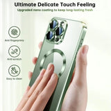 Plating Soft Clear Shockproof Magnetic Case for iphone
