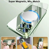Plating Soft Clear Shockproof Magnetic Case for iphone
