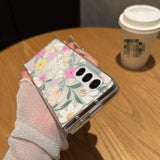 Fashion Painted Flower Case for Samsung Z Fold
