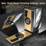 Magnetic Shockproof Full‑Cover Case with 360° Rotating Stand for Samsung Z Fold