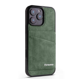 Leather Shockproof Card Holder Kickstand Case for iphone