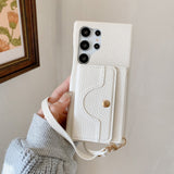 Shockproof Leather Case with Multi‑Function Card Holder for Samsung