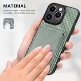 Fiber‑Textured Magnetic Card Holder Case for iphone