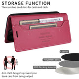 Shockproof Leather Flip Wallet Phone Case for Samsung