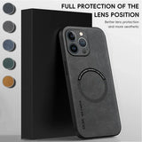 Magnetic Leather Case for iphone