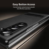 Full‑Cover Leather Flip Case with Stand for Samsung Z Fold