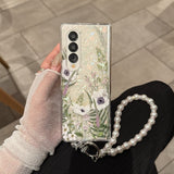 Fashion Painted Flower Case for Samsung Z Fold