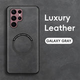 Magnetic Leather Case for Samsung Galaxy