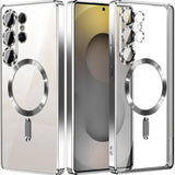 Full‑Cover Clear Magnetic Electroplated Case for Samsung