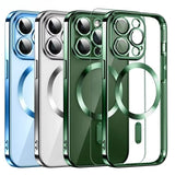 Plating Soft Clear Shockproof Magnetic Case for iphone