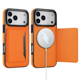 Magnetic Card Holder Stand Leather Case for iphone