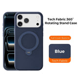 Tech Fabric Magnetic Rotating Stand Case for iphone