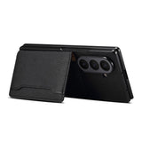 Shockproof Lychee Grain Leather Kickstand Case for Samsung