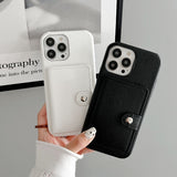 Leather Card Holder Wallet Case for iphone