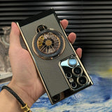 Ultra‑Slim Electroplated Honeycomb Cooling Gyro Stand Case for Samsung