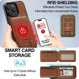 Detachable Magnetic 2-in-1 Leather Card Holder Case for iphone