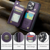 Magnetic Leather Wallet Case for iphone