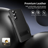 Full‑Cover Leather Flip Case with Stand for Samsung Z Fold