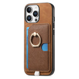 Magnetic Wallet Ring Kickstand Case for iphone
