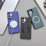 Shockproof Magnetic Fabric‑Texture Case for Samsung