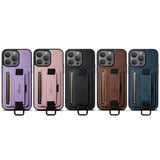 Leather Card Holder Stand Case for iphone