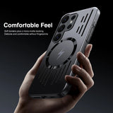 Hollow Back Plating Heat Dissipation Magnetic Case for Samsung