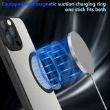 All‑in‑One Magnetic Metal Glass Case with Screen Film for iphone
