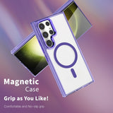 Clear Shockproof Magnetic Case for Samsung