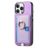 Magnetic Wallet Ring Kickstand Case for iphone