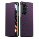 Business Kevlar‑Texture Magnetic Flip Leather Case for Samsung Z Fold